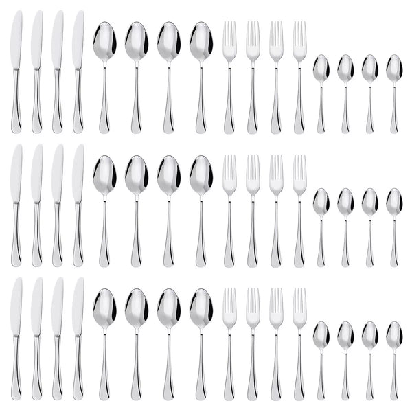 Besteckset Edelstahl Tafelbesteck 48 Teile für 12 Personen. Das besondere Angebot! Silber oder Gold.