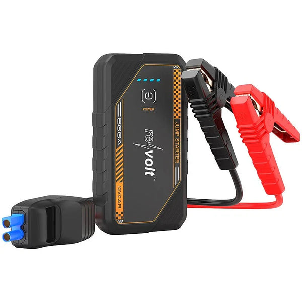 Kfz-Starthilfe startet Ihr Auto zuverlässig bei leerer Batterie! 7.200 mAh, 800 A Peak, 12 Volt, mit heller LED-Leuchte.