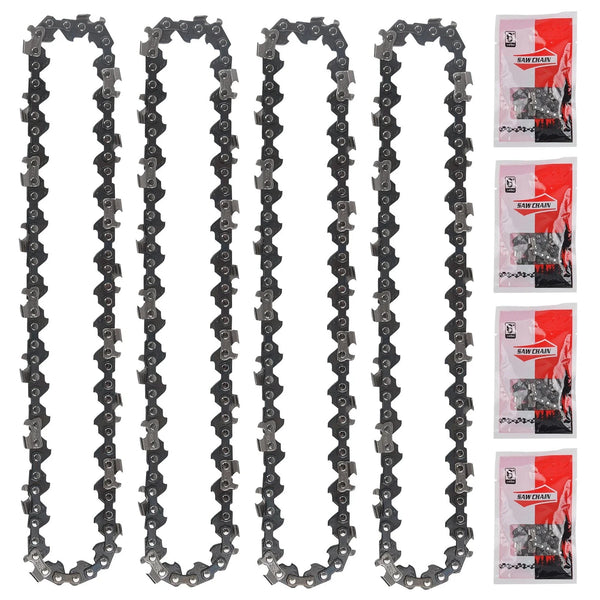 4x Ersatzketten 6 Zoll Sägeketten zu Mini-Akku-Kettensäge