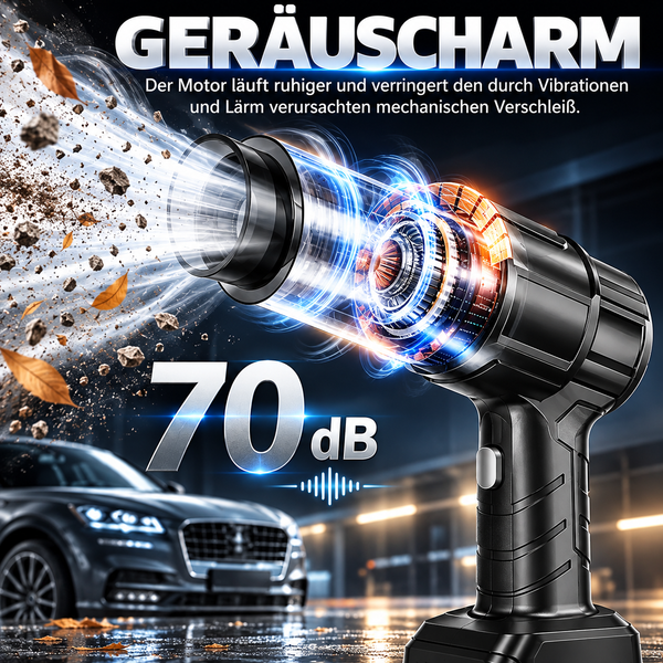 Autostaubsauger mit Akkus. Schluss mit Krümeln & Schmutz im Auto! Handstaubsauger für zu Hause und Büro.