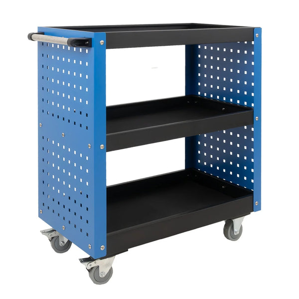 Werkstattwagen Servicewagen 3 Etagen – Stahl. Super preiswert. 70x39x79 cm.