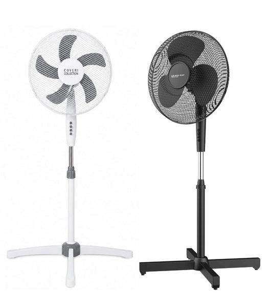 Standventilator Ø40 cm 125 cm Höhe. Luftkühler Ventilator Schwarz oder Weiß. Höhenverstellbar.