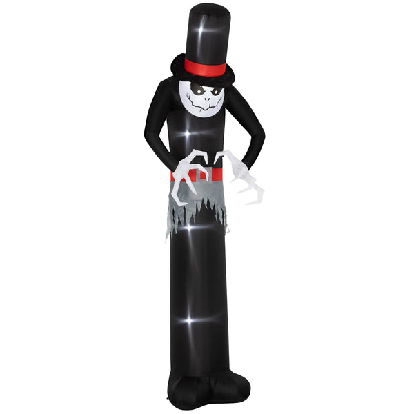 Aufblasbare Halloween-Dekoration – Aufblasbarer Halloween-Geist mit Hut, 306 cm