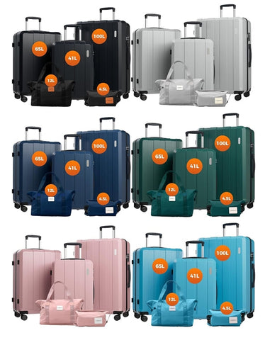 Vallsero 3+2 tlg. Koffer Set, Gepäck Set, Trolleys, Reise Koffer 5tlg