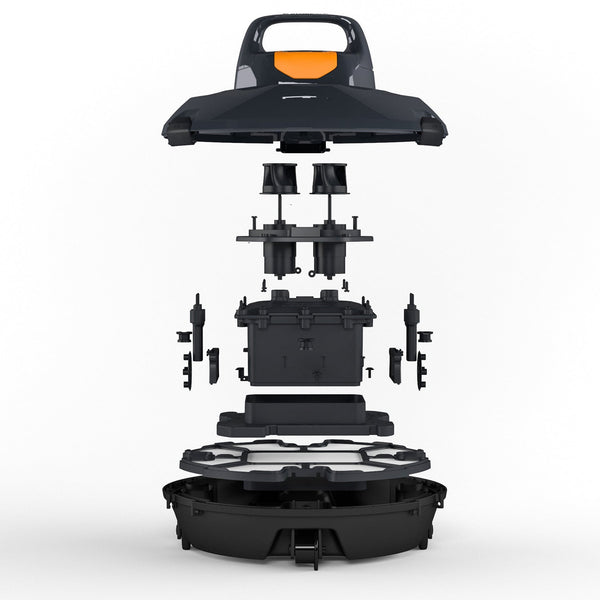 Neuer starker kabelloser Akku-Poolreiniger-Roboter. 110 Minuten Laufzeit.