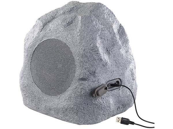 Gartenlautsprecher Garten- und Outdoor-Lautsprecher im Stein-Design, Bluetooth, 30W, IPX4