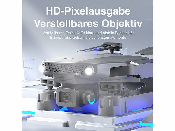 Faltbare Drohne (Nur 41,- Euro netto) mit HD-Kamera. Flugspaß für Einsteiger und Fortgeschrittene.