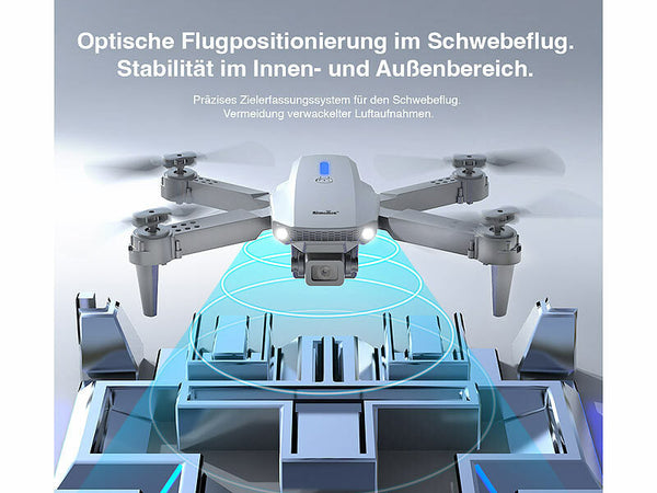 Faltbare Drohne (Nur 41,- Euro netto) mit HD-Kamera. Flugspaß für Einsteiger und Fortgeschrittene.