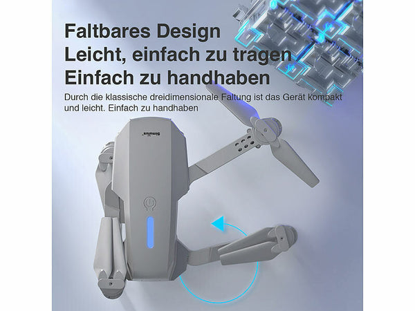 Faltbare Drohne (Nur 41,- Euro netto) mit HD-Kamera. Flugspaß für Einsteiger und Fortgeschrittene.