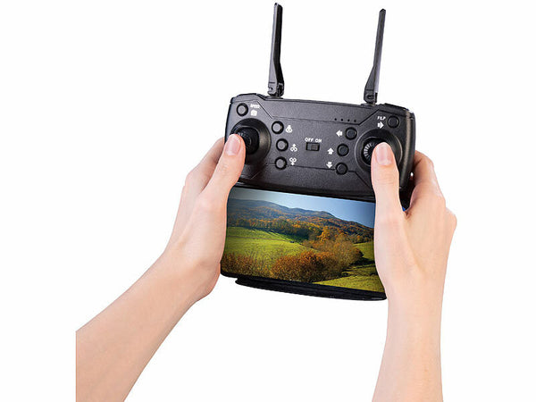 Faltbare Drohne (Nur 41,- Euro netto) mit HD-Kamera. Flugspaß für Einsteiger und Fortgeschrittene.