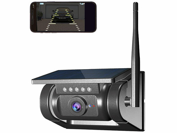 Autarke WLAN-Solar-HD-Rückfahrkamera, Akku, magnetisch, IR-Nachtsicht