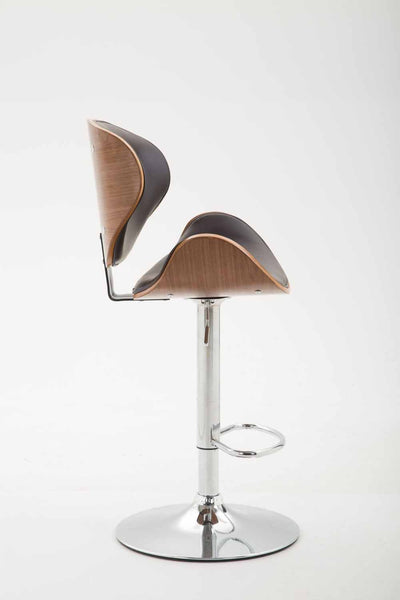 Leder-Barhocker RECI - Walnuss - Komfort kombiniert mit extravagantem Design!