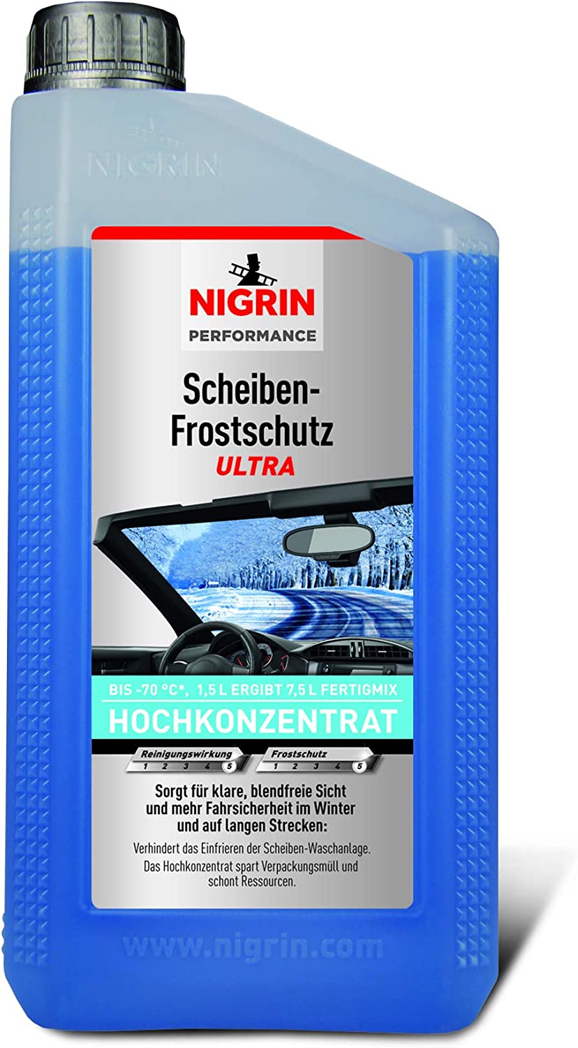 NIGRIN Marken-Scheiben-Frostschutz Ultra, bis -70°C, 1,5 l (Ergibt 7,5 –  Fairer Import Vertrieb