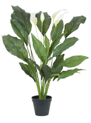 Spathiphyllum deluxe, Kunstpflanze, 83 cm
