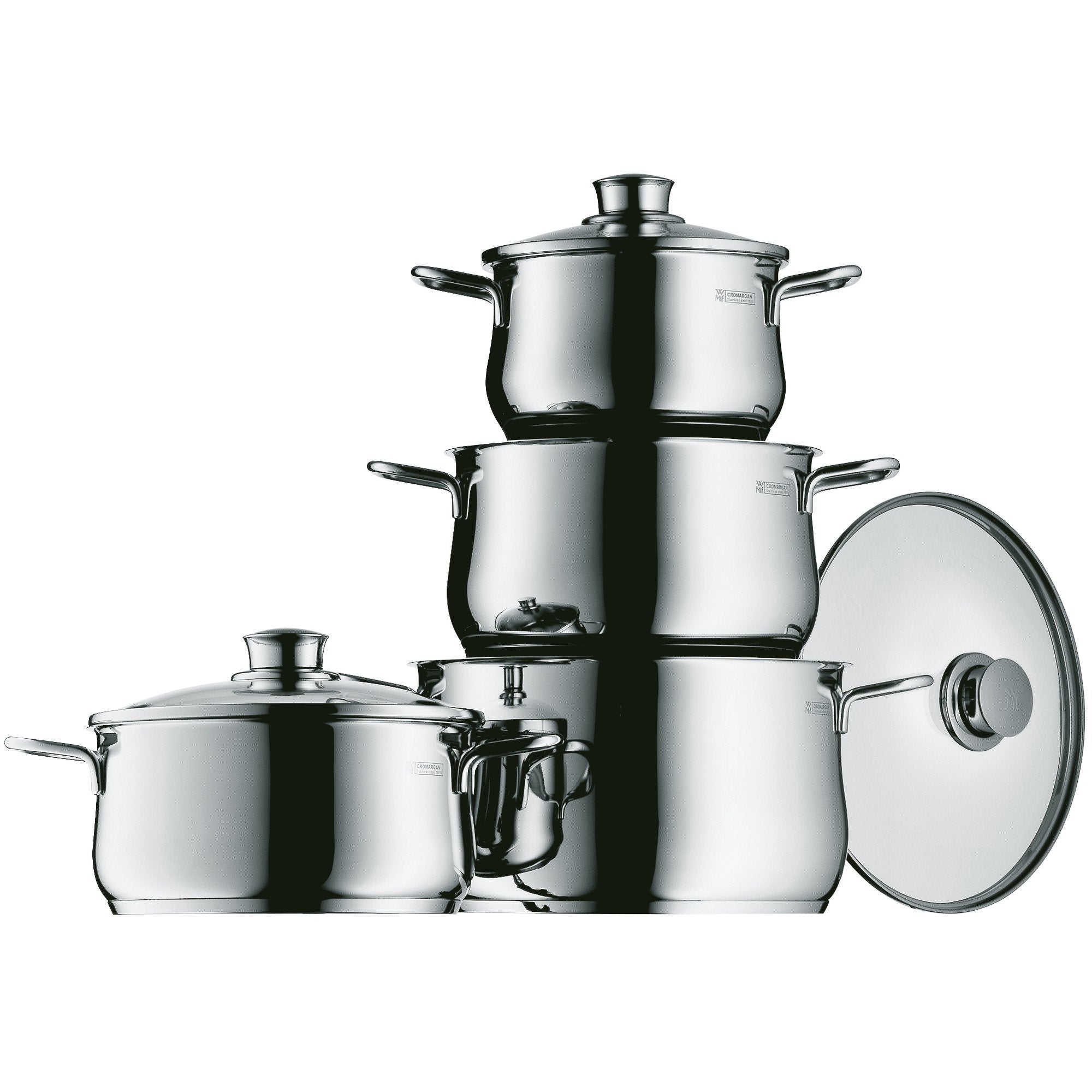 WMF Transtherm Marken-Kochtopfset 8 tlg. (4 Töpfe) – Fairer Import Vertrieb