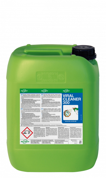 50% Rabatt: 10 Liter Konzentrat - VIRAL CLEANER 300® - Flächenreiniger, z.B. gegen COVID-19