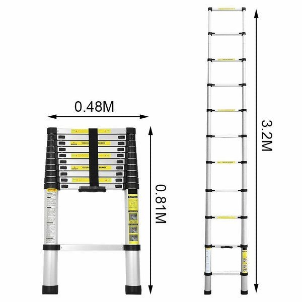 Teleskop-Anlegeleiter 260/320/380/440 cm
