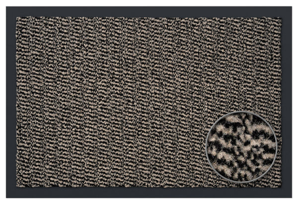 Schmutzfangmatte Sauberlaufteppich beige-schwarz, 60x90 / 90x150 / 120x180 cm