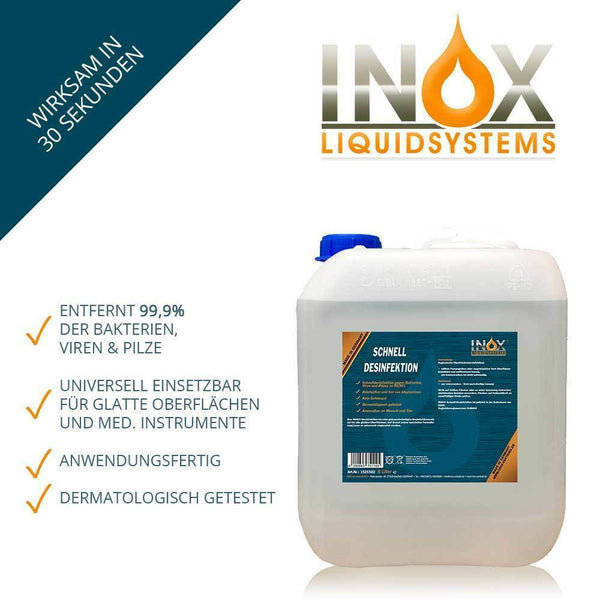 5 Liter INOX® Schnelldesinfektion, Flächenreiniger, z.B. gegen COVID-19