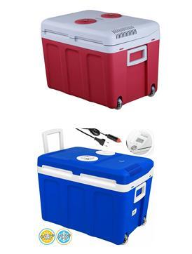 45 Liter Kühlbox, mobile Kühltruhe, Mini-Kühlschrank 12 Volt / 230 Vol –  Fairer Import Vertrieb