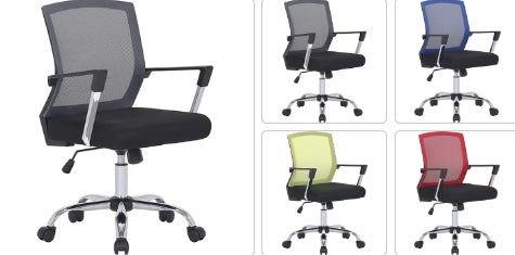 Bürostuhl Mable Mit Netzbezug. Höhenverstellbarer Drehstuhl. Computerstuhl. Mit Armlehnen.