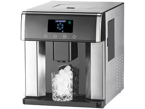 Profi Eiswürfelmaschine mit Spender. Robustes Edelstahlgehäuse. Eiswür – Fairer Import Vertrieb