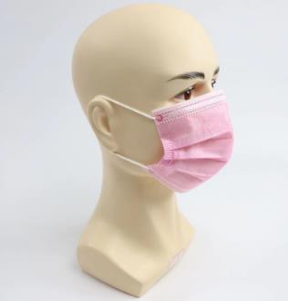 8 Cent Angebot: Atemschutzmasken 3-lagig, rosa.