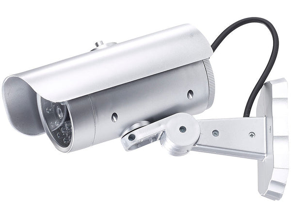 Überwachungskamera-Attrappe mit Bewegungssensor und Signal-LED