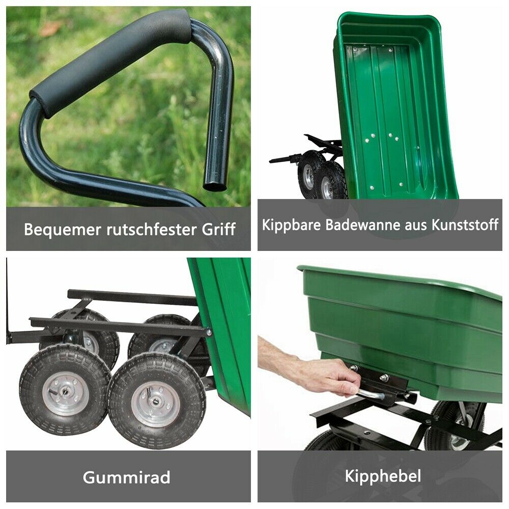 Transportwagen kippbar Gartenwagen Montagewagen Bis 200 Kilo transportwagen-kippbar-gartenwagen-montagewagen-bis-200-kilo