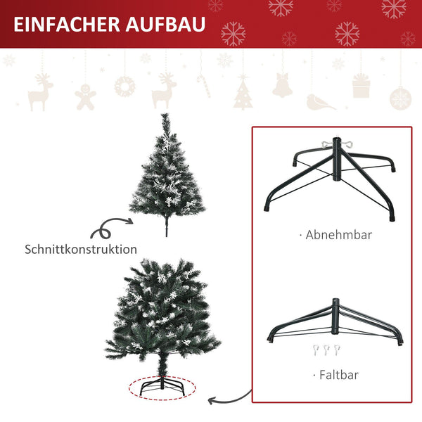 Weihnachtsbaum Christbaum inkl. Beeren, dunkelgrün, 150 cm