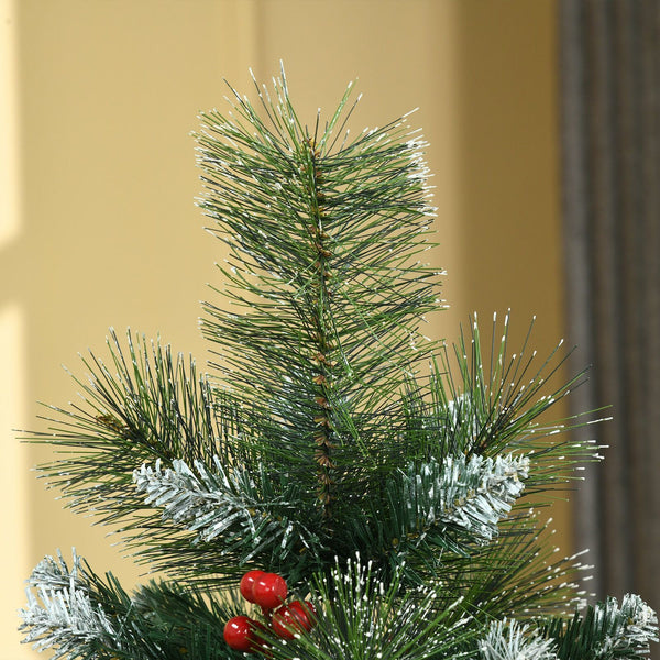 Weihnachtsbaum Christbaum inkl. Deko, grün-weiß, 150 cm