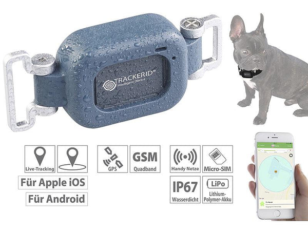 GPS-Tracker auch für Hunde uns Haustiere oder Dinge die einem wichtig sind. Live verfolgen.